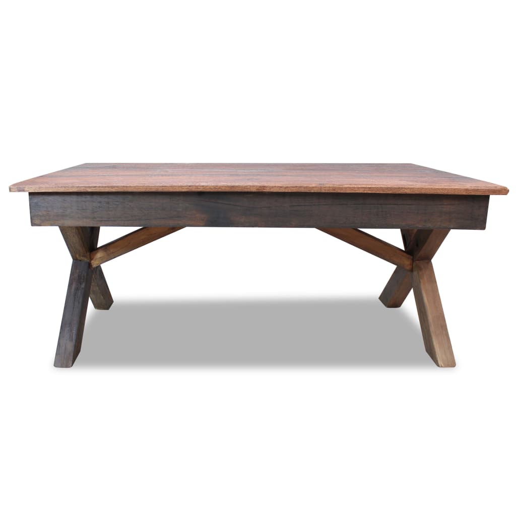 vidaXL Salontafel 110x60x45 cm gemengd gerecycled hout