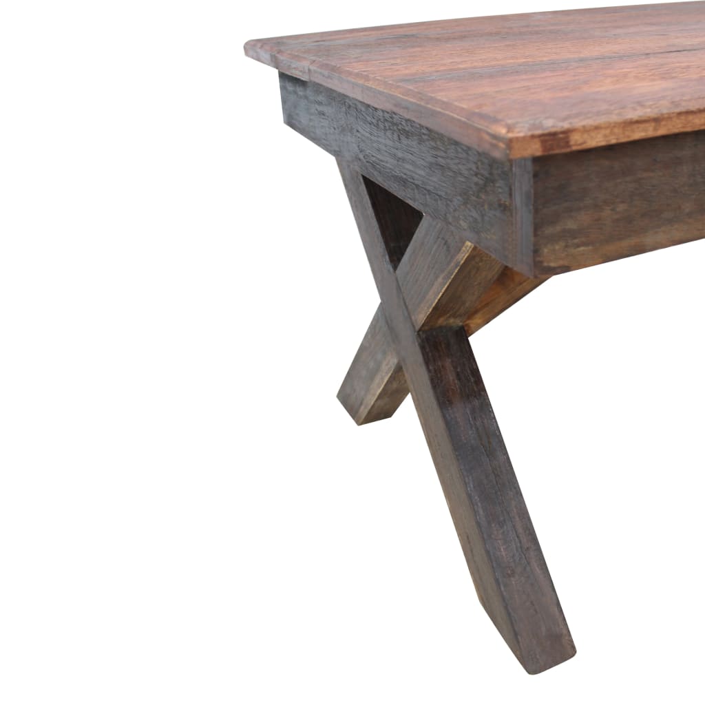 vidaXL Salontafel 110x60x45 cm gemengd gerecycled hout