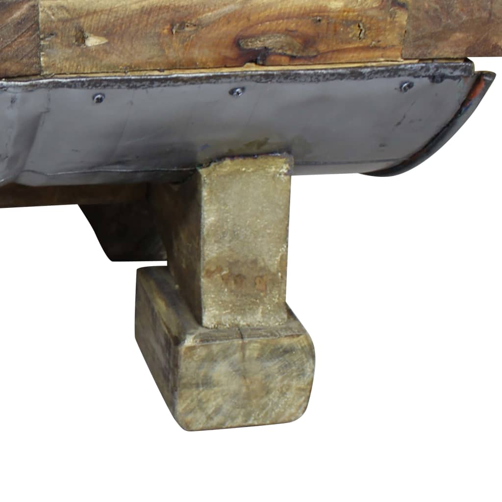 vidaXL Salontafel 90x50x35 cm gemengd gerecycled hout