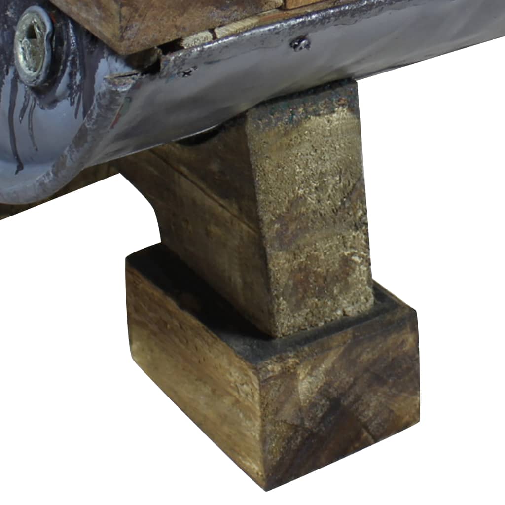 vidaXL Salontafel 90x50x35 cm gemengd gerecycled hout