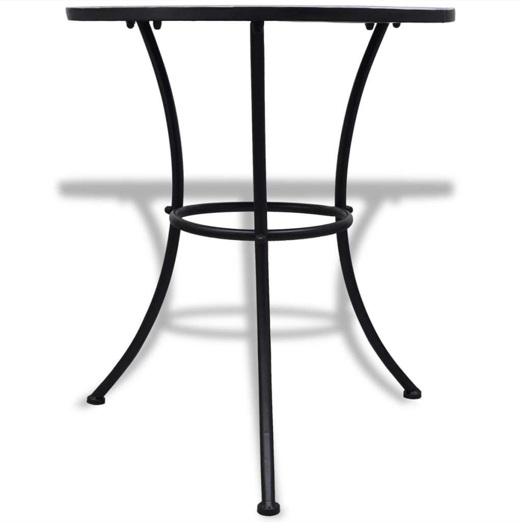 vidaXL 3-delige Bistroset keramische tegel blauw en wit