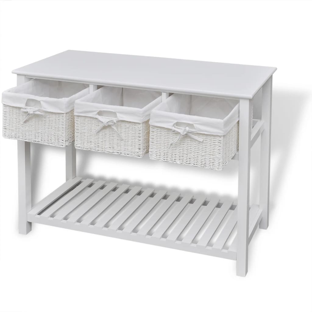 vidaXL Dressoir wit