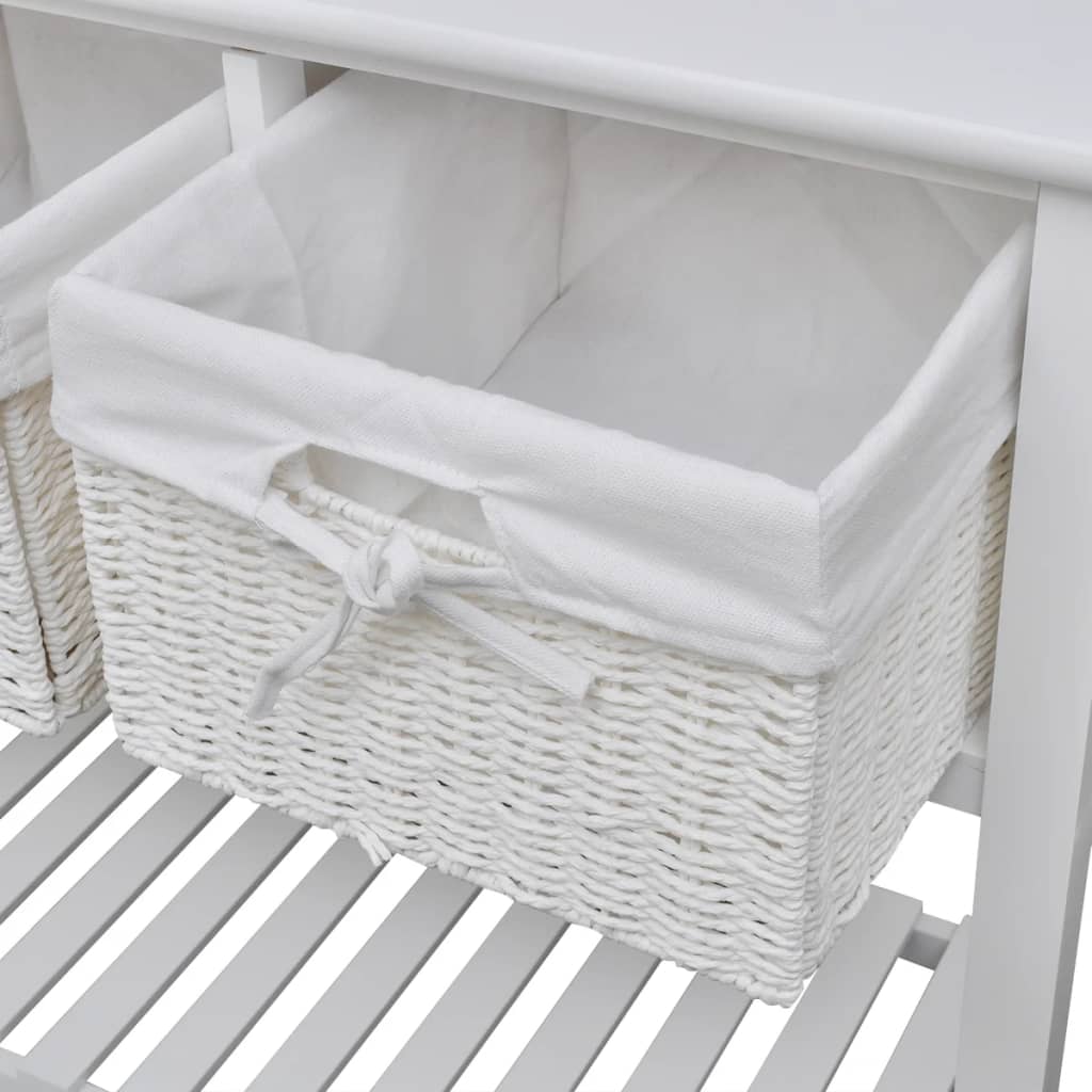 vidaXL Dressoir wit