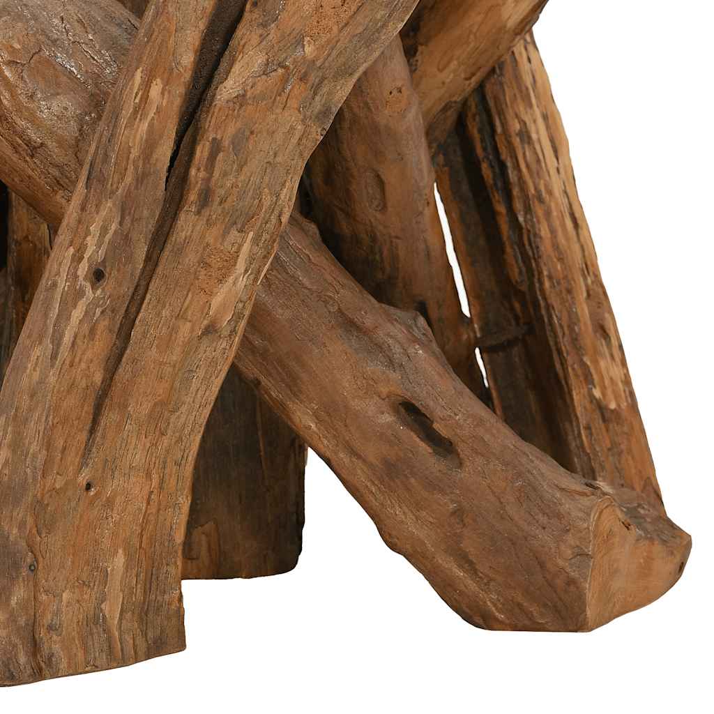 vidaXL Salontafel 60 cm massief teak drijfhout