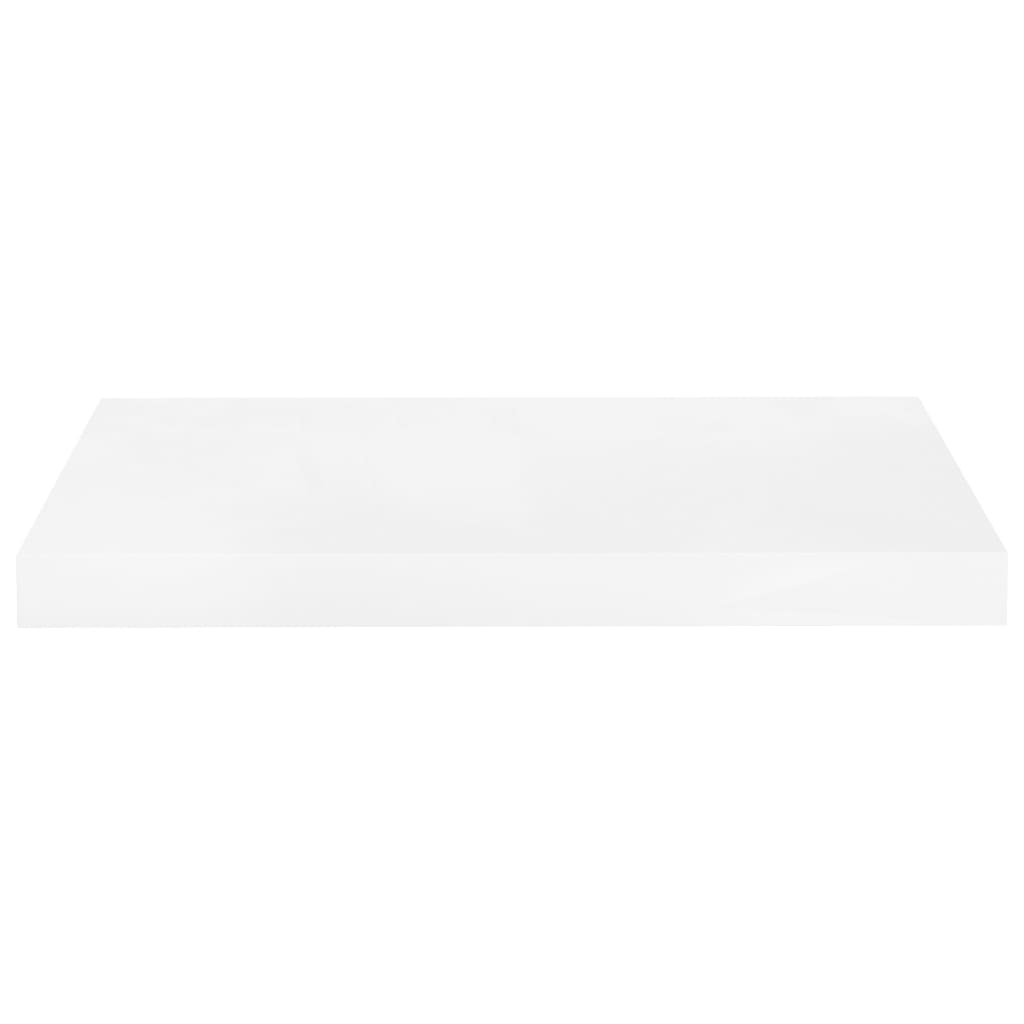 vidaXL Wandschap zwevend 50x23x3,8 cm MDF hoogglans wit