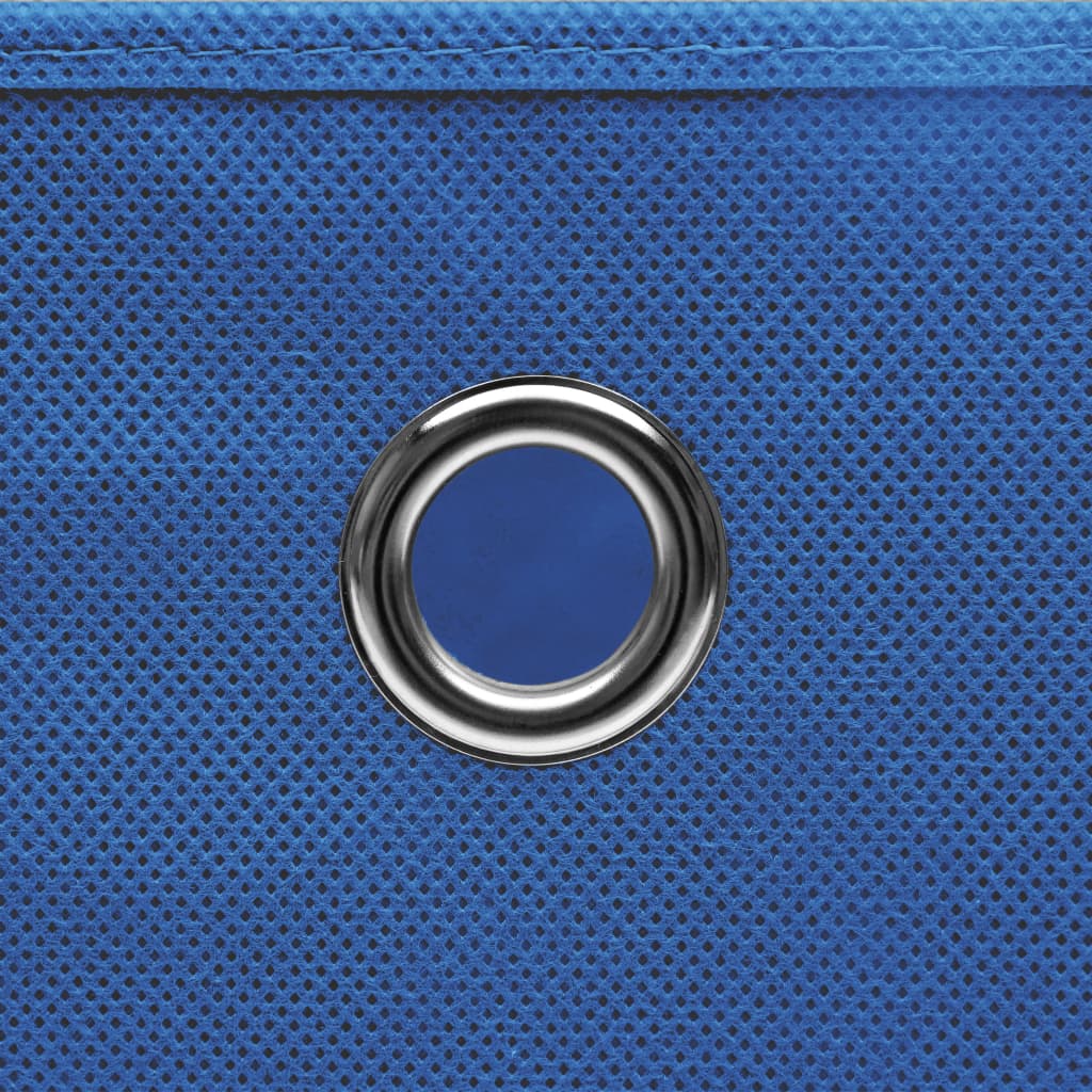 vidaXL Opbergboxen met deksel 4 st 28x28x28 cm blauw