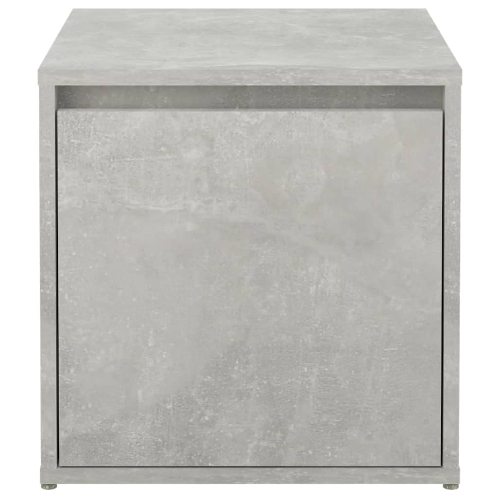 vidaXL Opbergbox met lade 40,5x40x40 cm bewerkt hout betongrijs