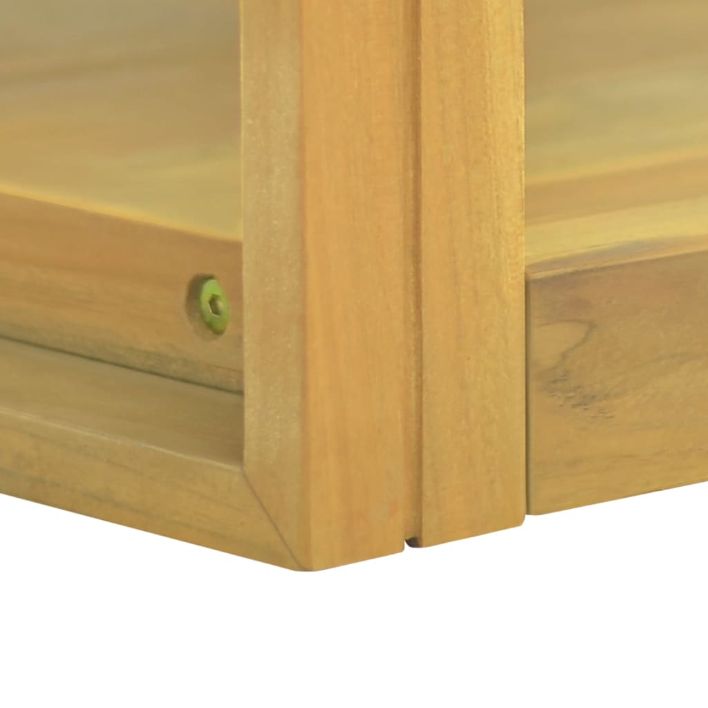 vidaXL Badkamerwandkast 110x45x35 cm massief teakhout