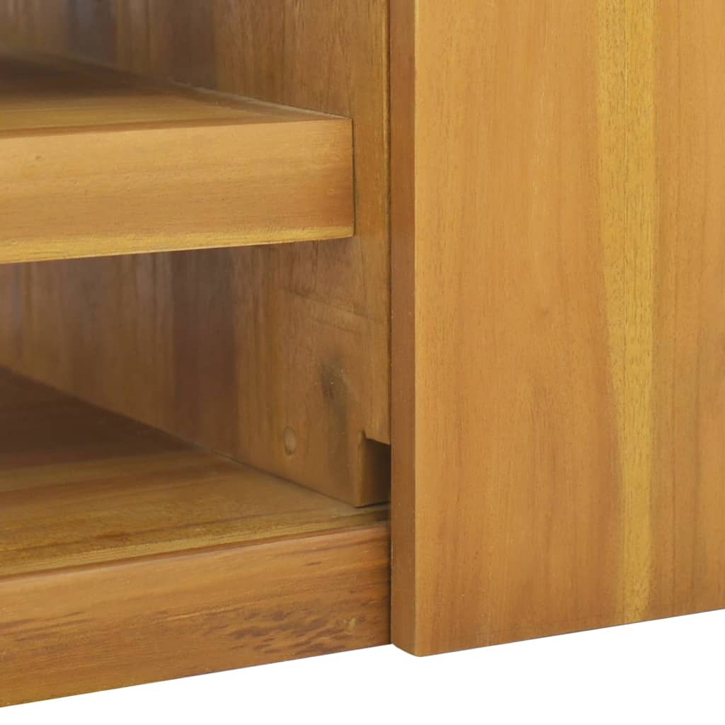 vidaXL Badkamerwandkast 90x40x30 cm massief teakhout