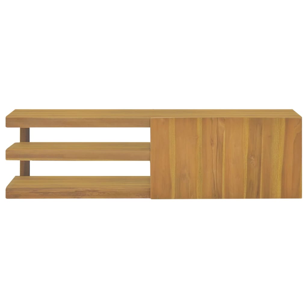 vidaXL Badkamerwandkast 110x40x30 cm massief teakhout