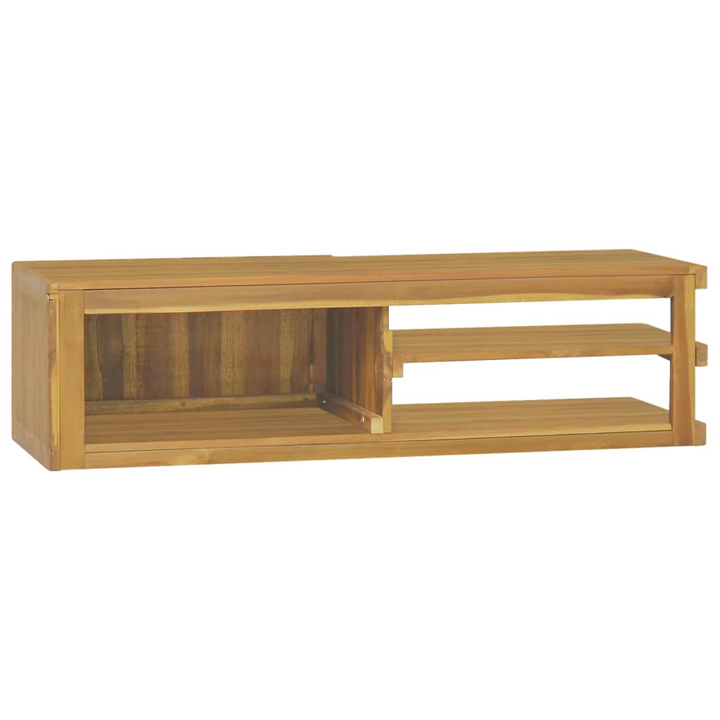 vidaXL Badkamerwandkast 110x40x30 cm massief teakhout