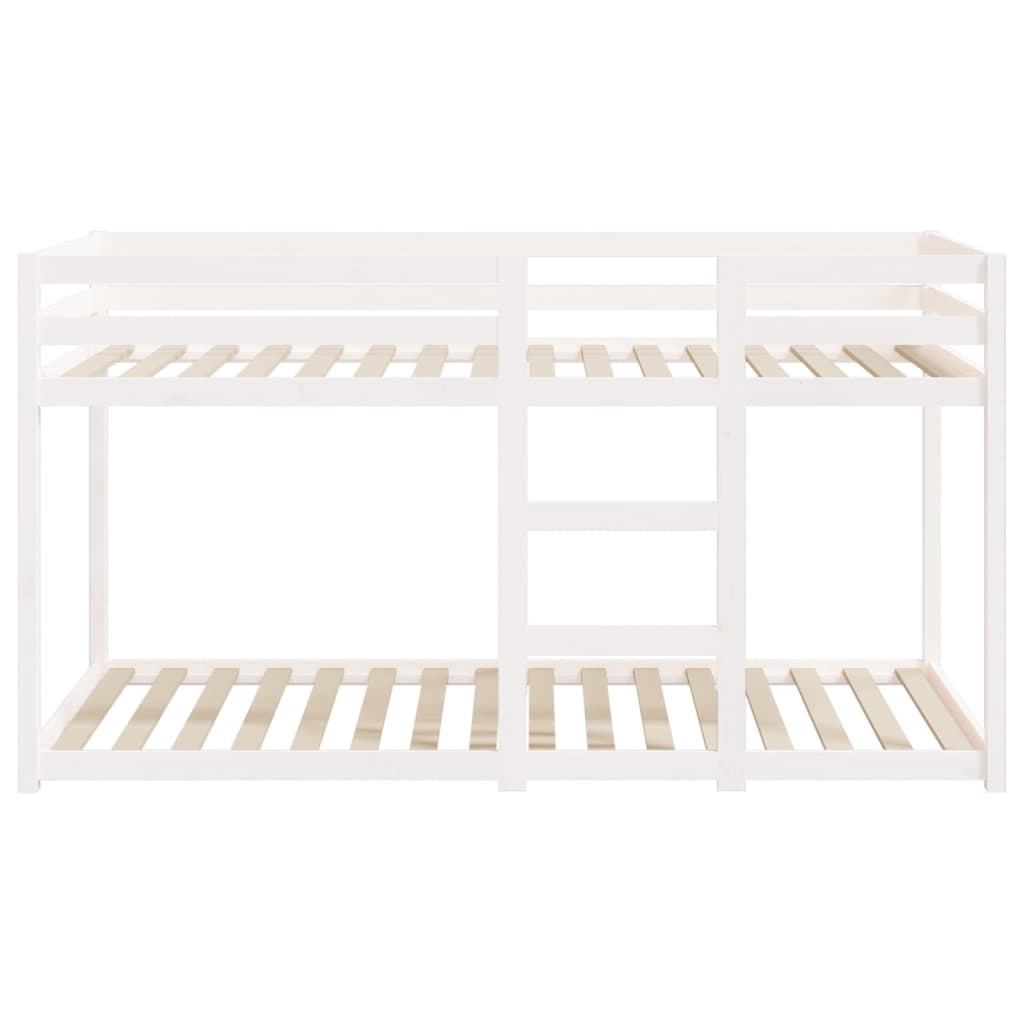 vidaXL Stapelbed 80x200 cm massief grenenhout wit