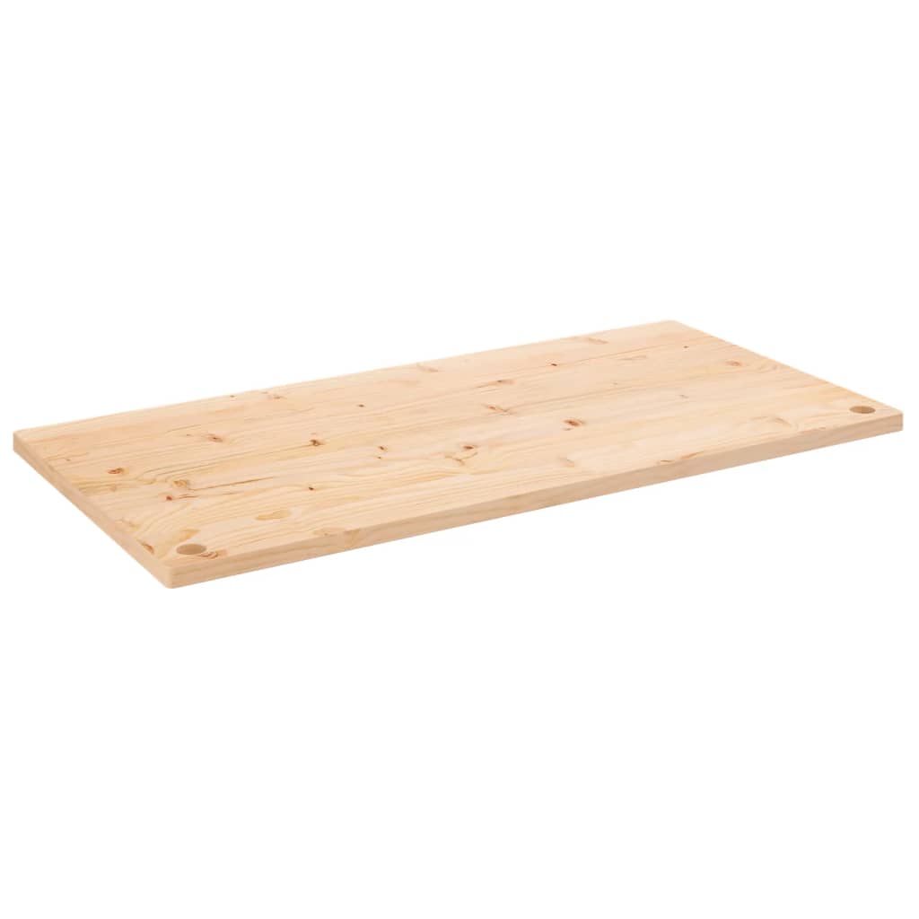 vidaXL Bureaublad 110x55x2,5 cm massief grenenhout