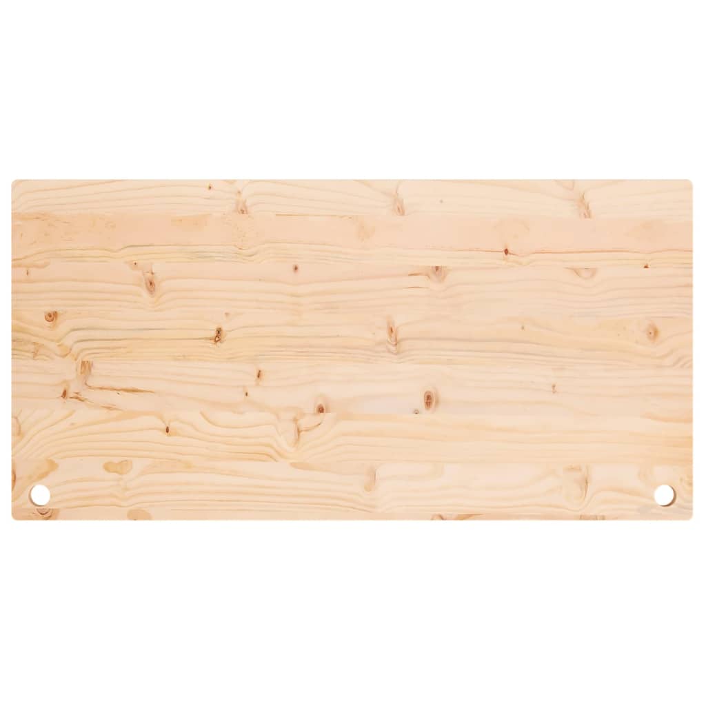 vidaXL Bureaublad 110x55x2,5 cm massief grenenhout