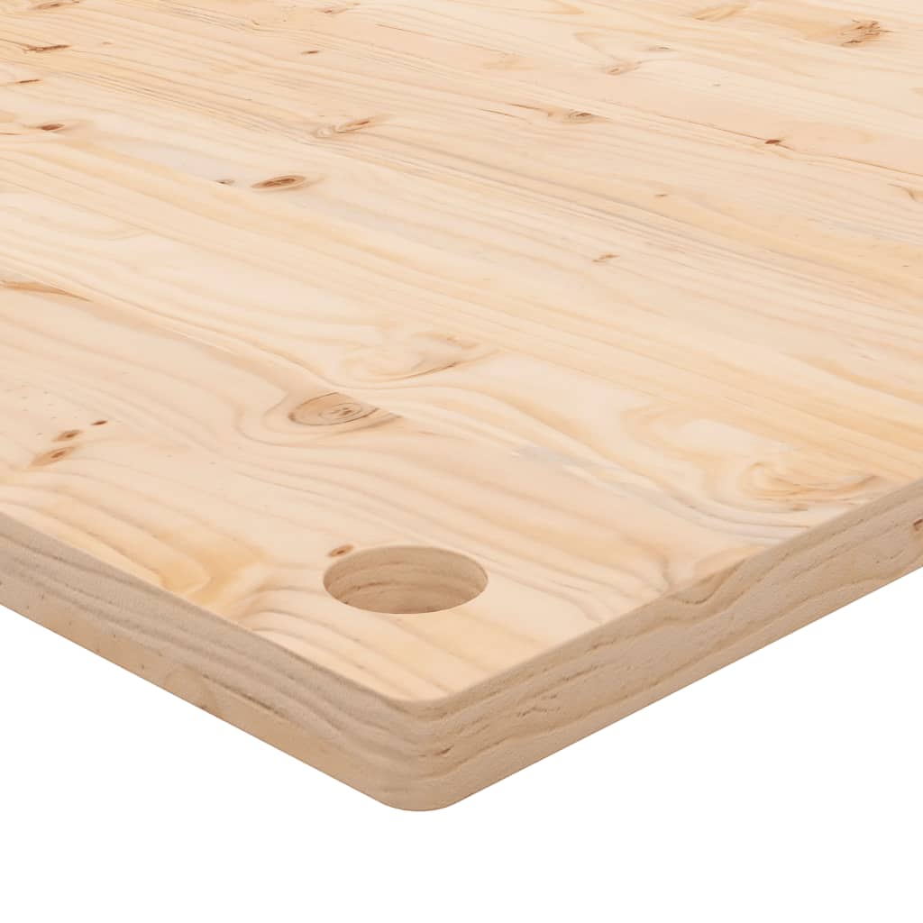 vidaXL Bureaublad 110x55x2,5 cm massief grenenhout