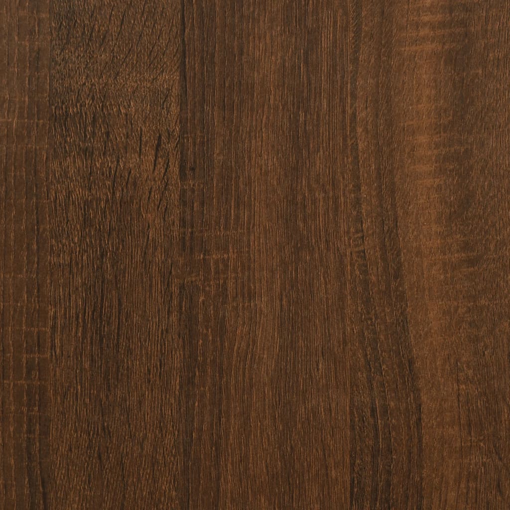 vidaXL 3-delige Badkamermeubelset bewerkt hout bruin eikenkleur