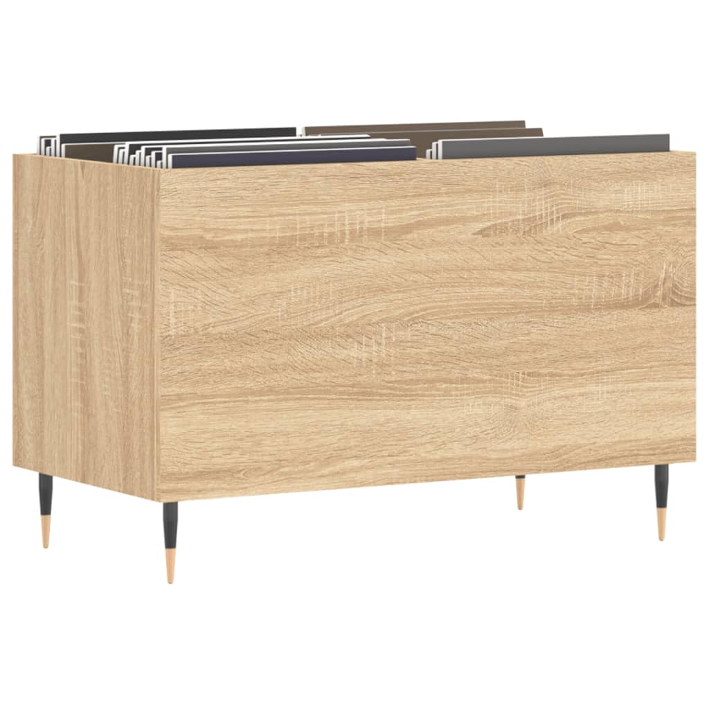 vidaXL Platenkast 74,5x38x48 cm bewerkt hout sonoma eikenkleurig
