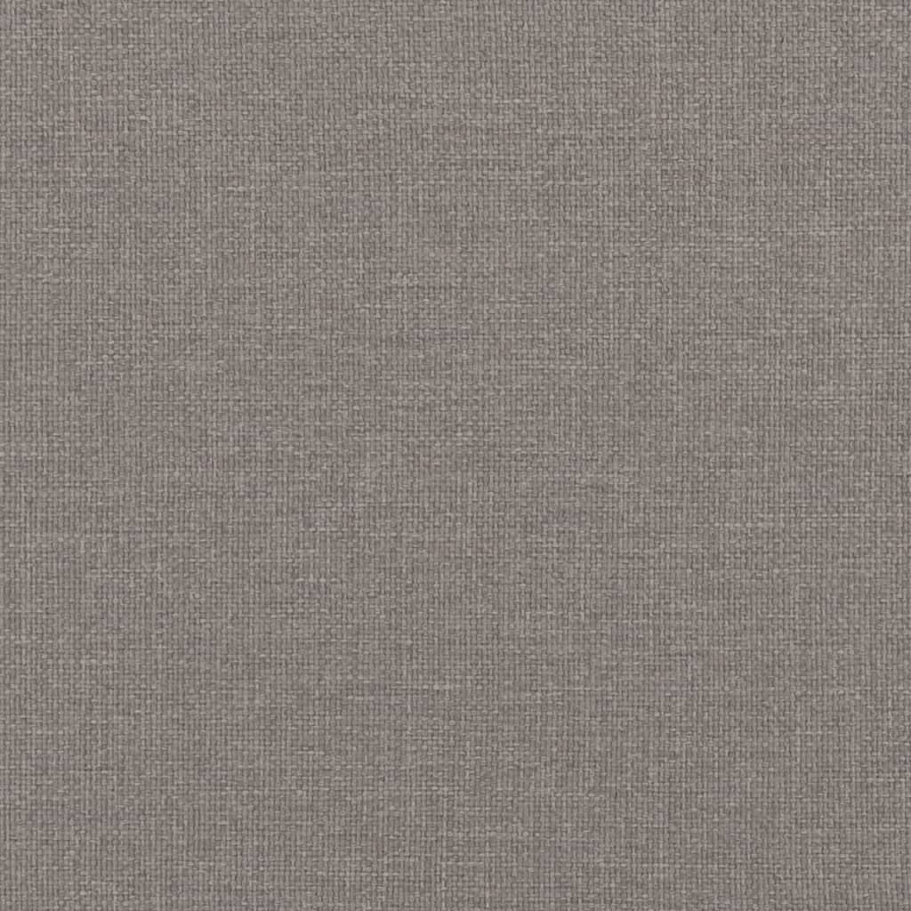 vidaXL Driezitsbank 180 cm stof taupe