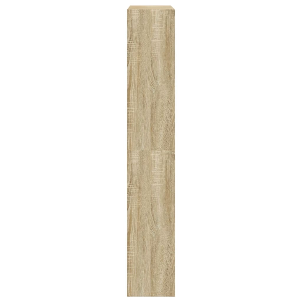 vidaXL Schoenenkast 80x21x125,5 cm bewerkt hout sonoma eikenkleurig