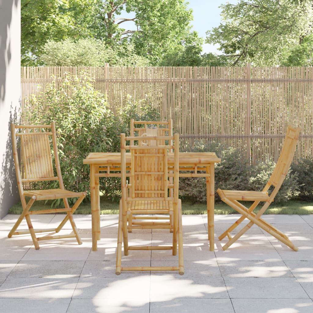 vidaXL 5-delige Tuinset bamboe