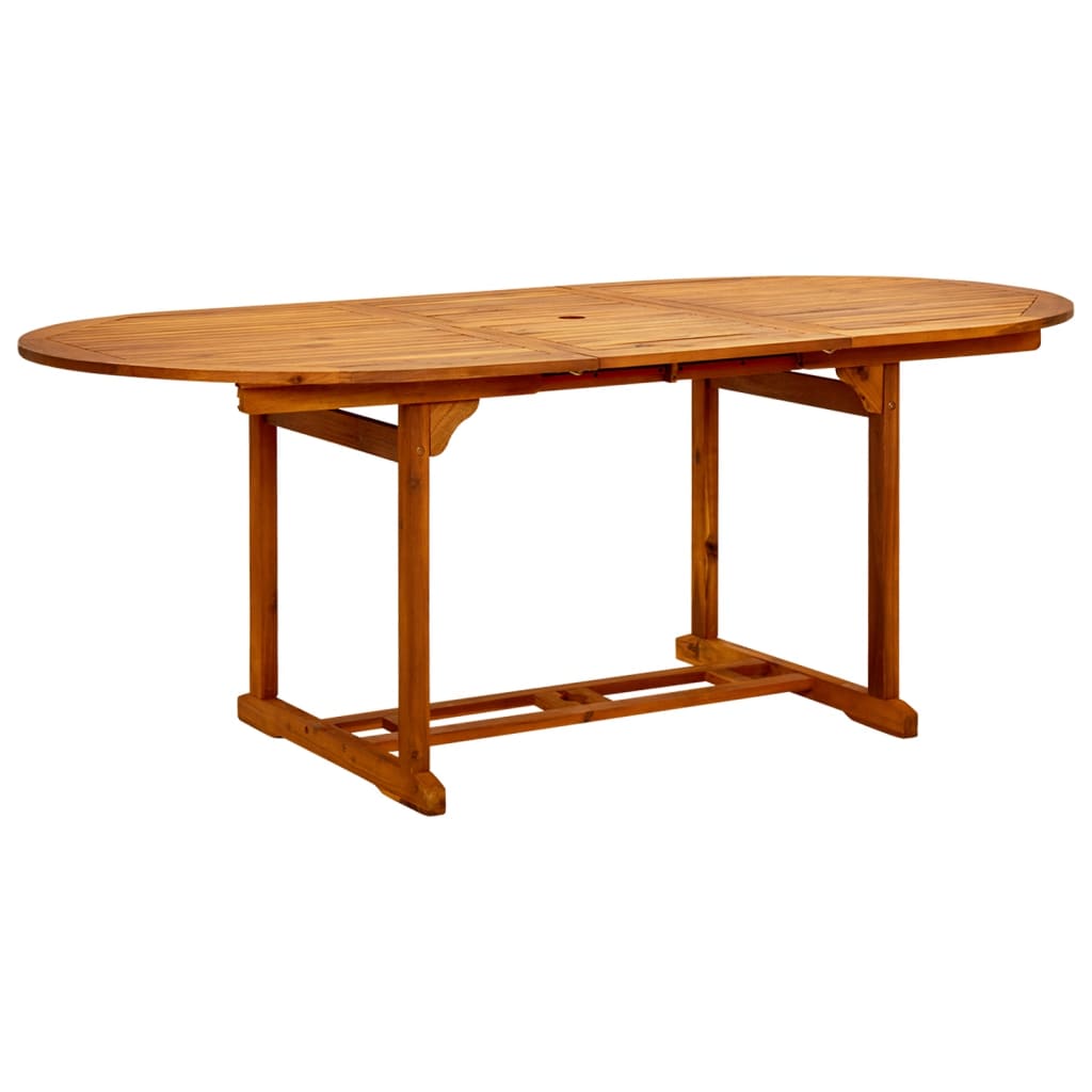 vidaXL 7-delige Tuinset poly rattan en massief hout beige