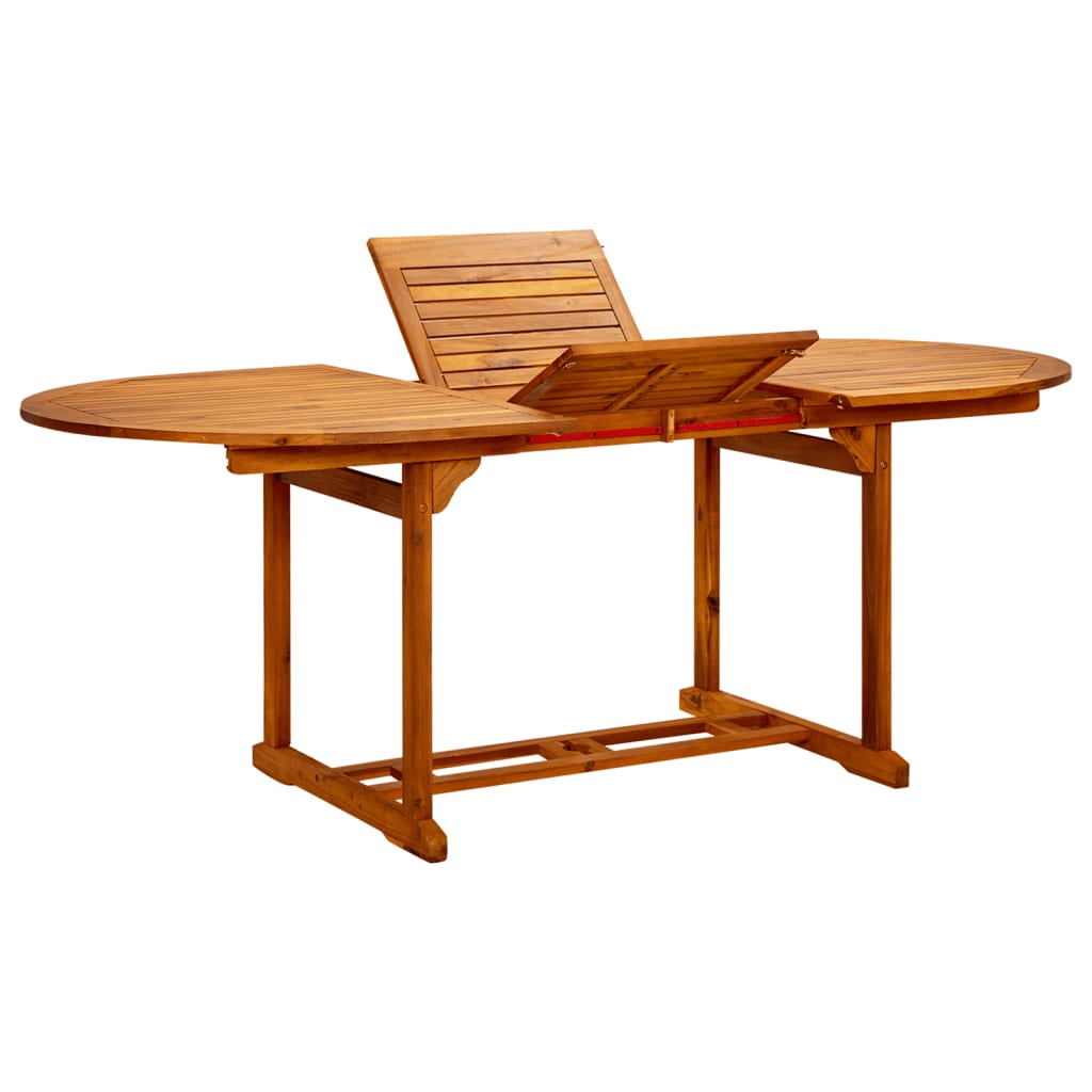 vidaXL 7-delige Tuinset poly rattan en massief hout beige