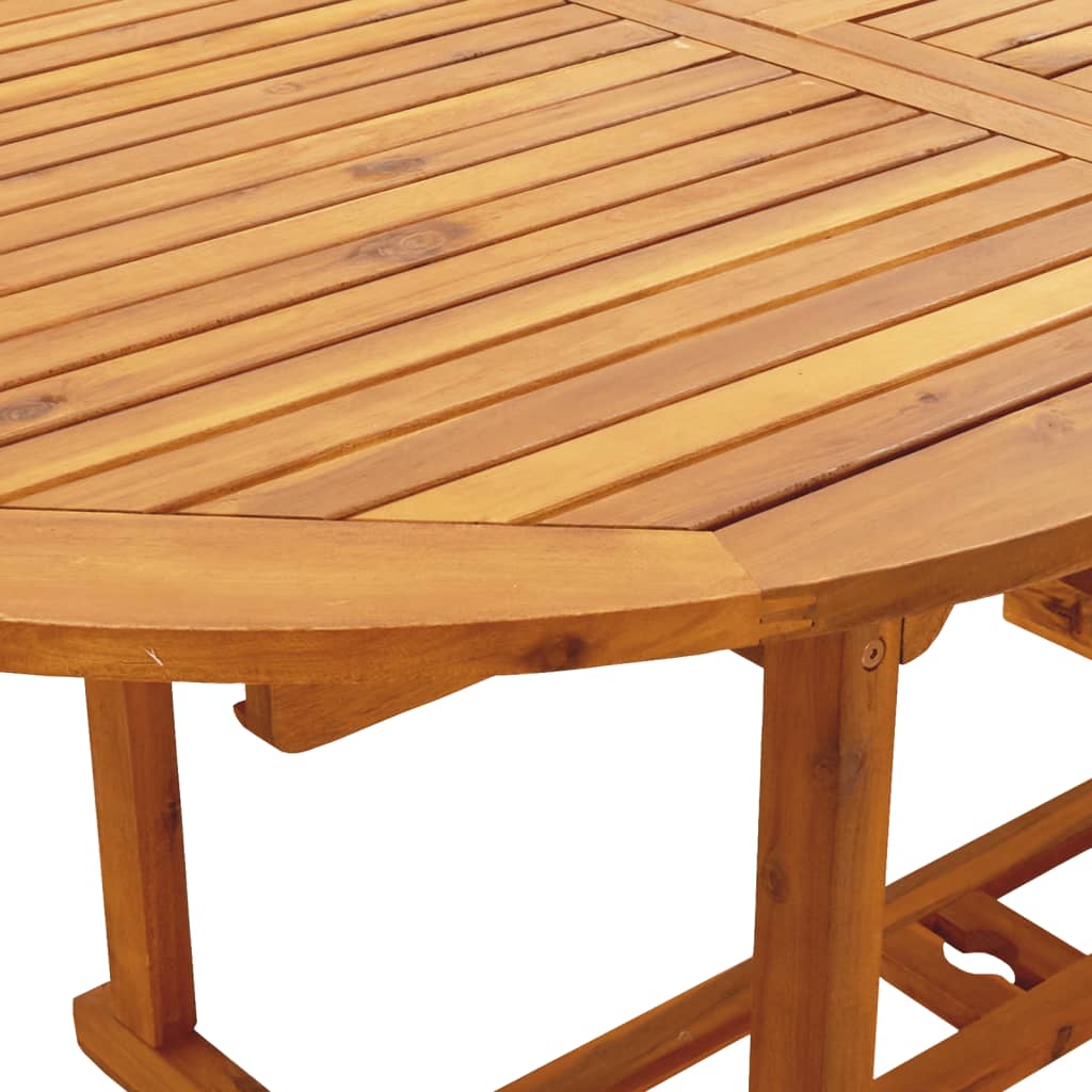 vidaXL 7-delige Tuinset poly rattan en massief hout beige