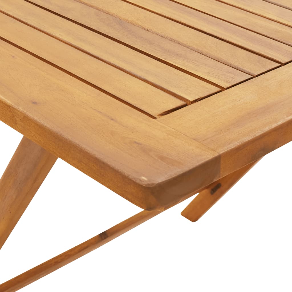 vidaXL 5-delige Tuinset massief hout en stof crèmewit
