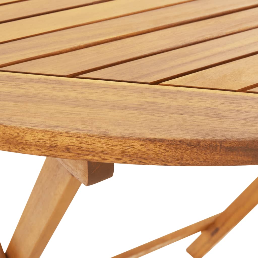 vidaXL 5-delige Tuinset massief hout en stof beige