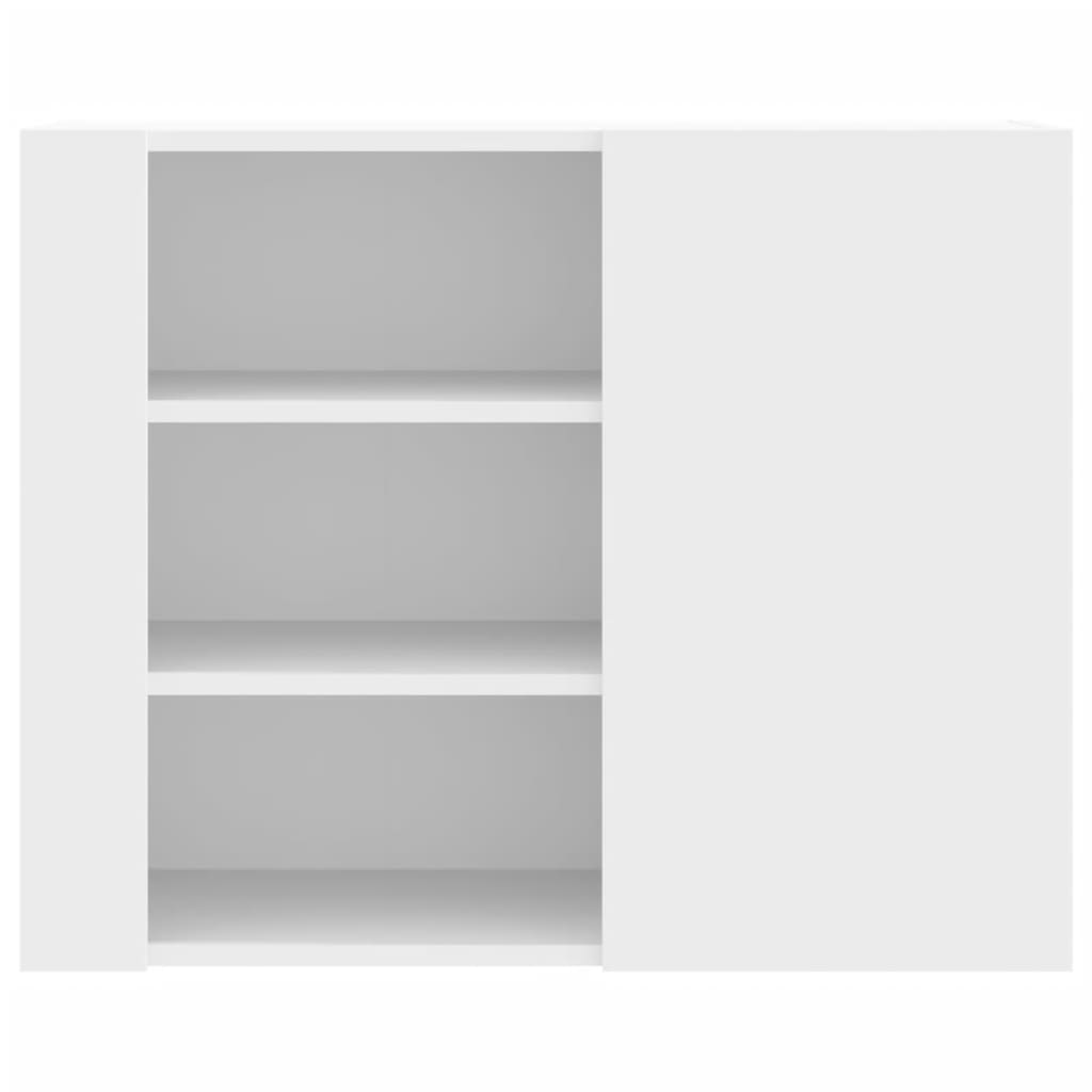 vidaXL Wandkast 75x35x60 cm bewerkt hout wit