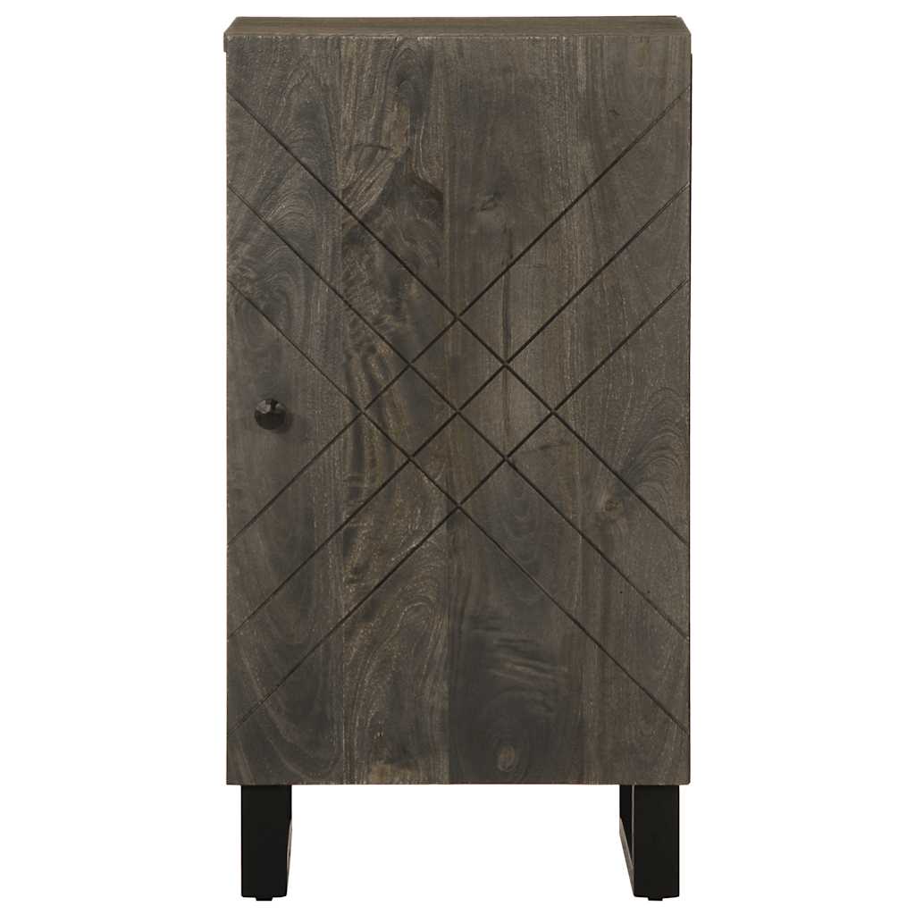 vidaXL Dressoir 40x33x75 cm massief mangohout zwart
