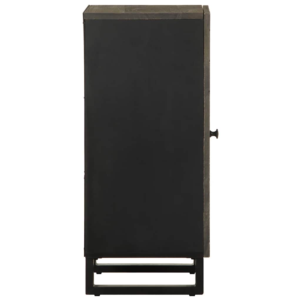 vidaXL Dressoir 40x33x75 cm massief mangohout zwart