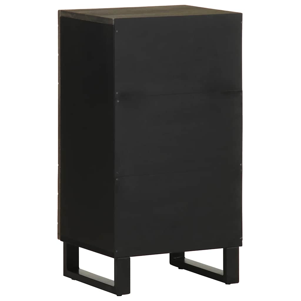 vidaXL Dressoir 40x33x75 cm massief mangohout zwart