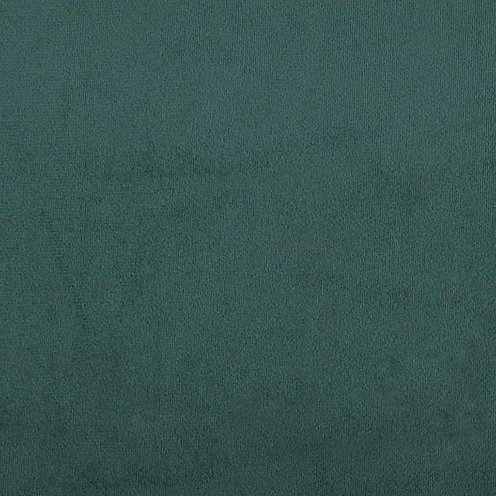 vidaXL Bed boxspring zonder matras 200x210 cm fluweel donkergroen