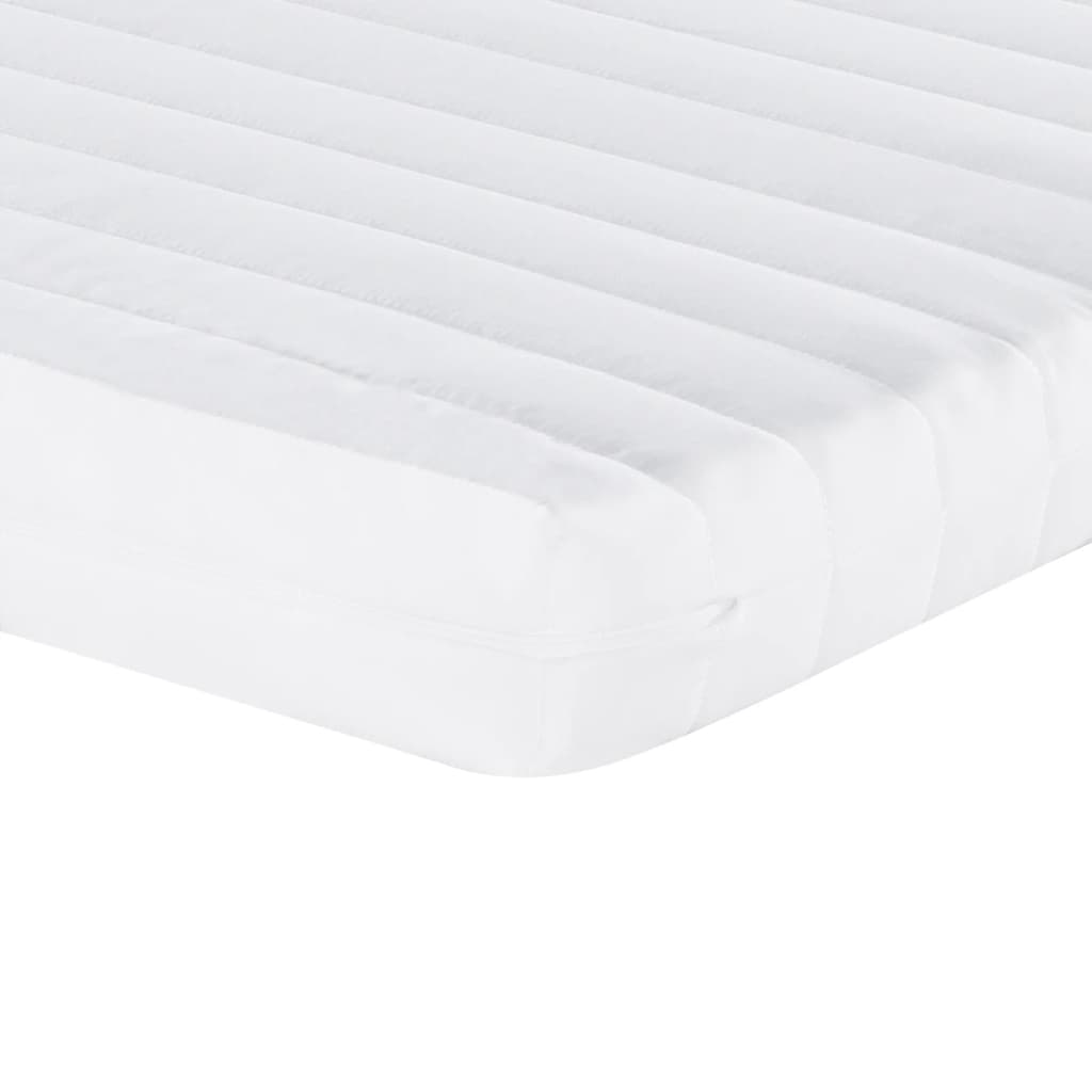 vidaXL Slaapbank onderschuifbed matras 80x200 cm grenenhout wasbruin