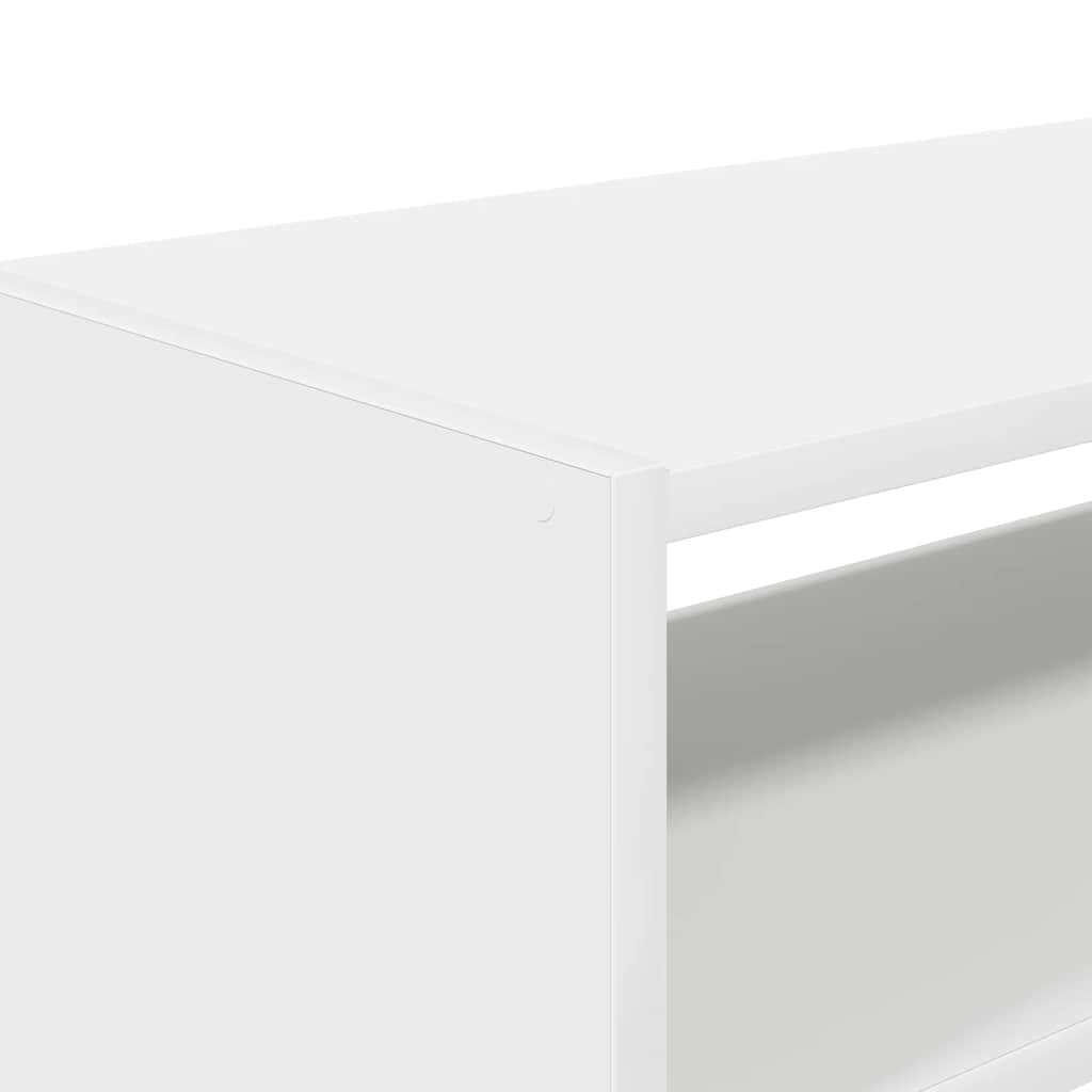 vidaXL Schoenenrekken 2 st stapelbaar 60x30x30,5 cm wit