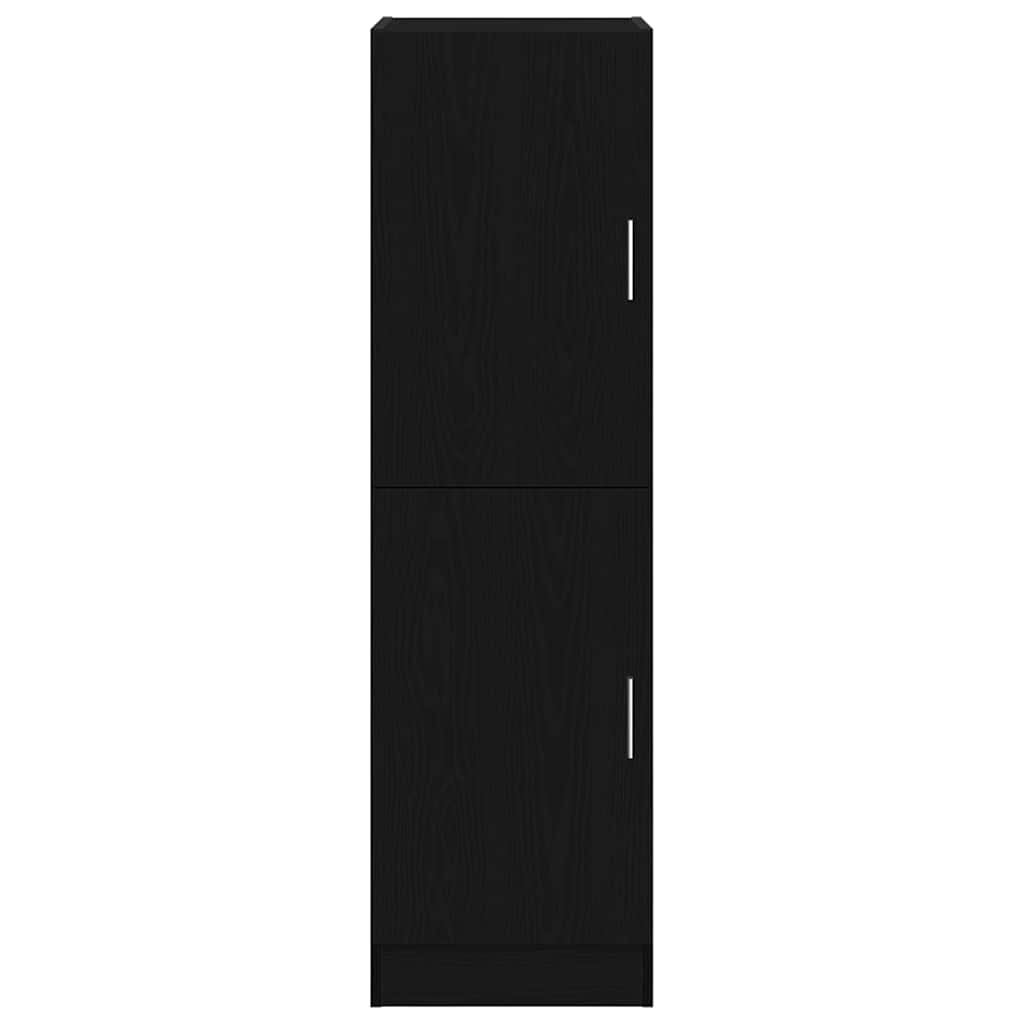 vidaXL Keukenkast 38x41,5x131,5 cm bewerkt hout zwart