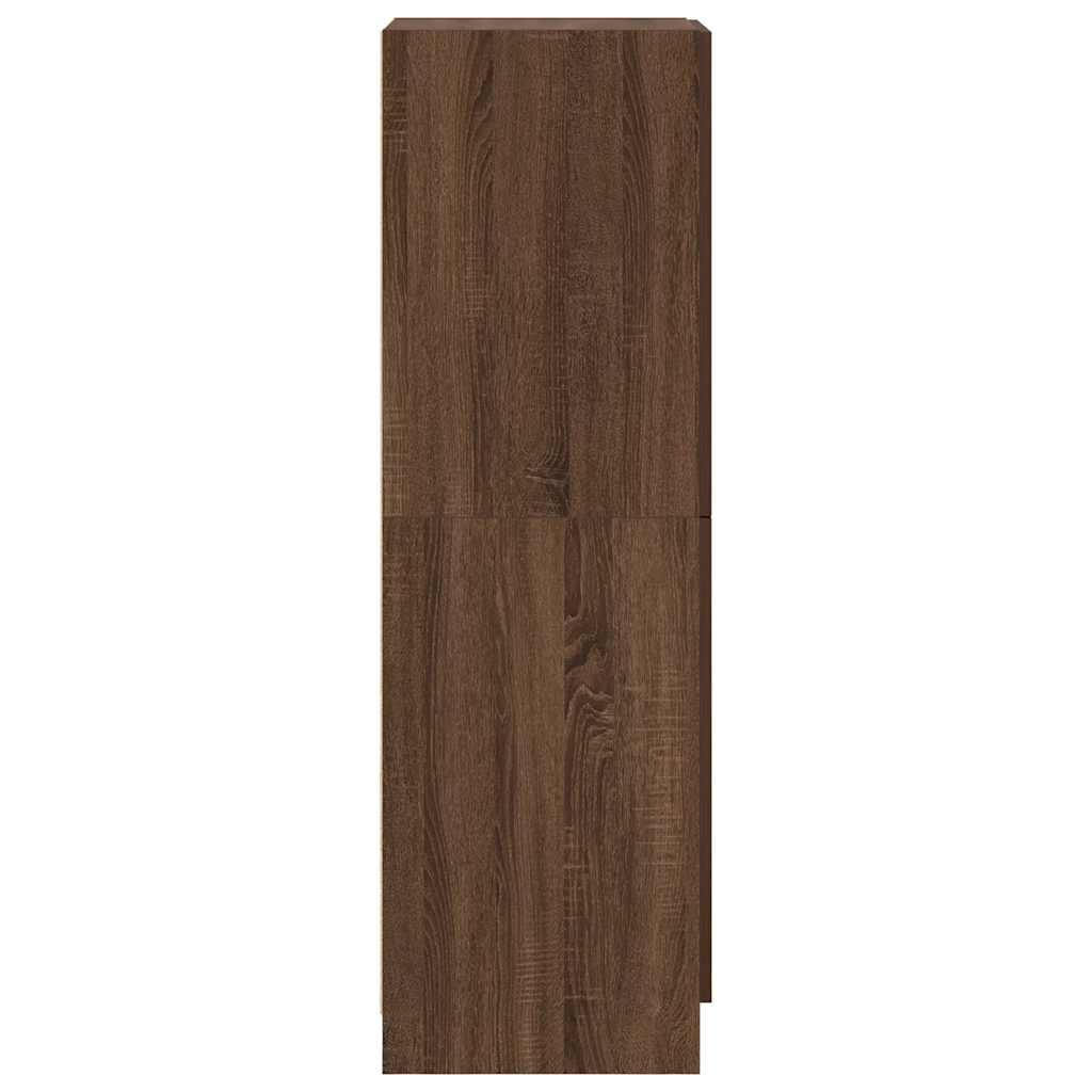 vidaXL Keukenkast 38x41,5x131,5 cm bewerkt hout bruin eikenkleurig
