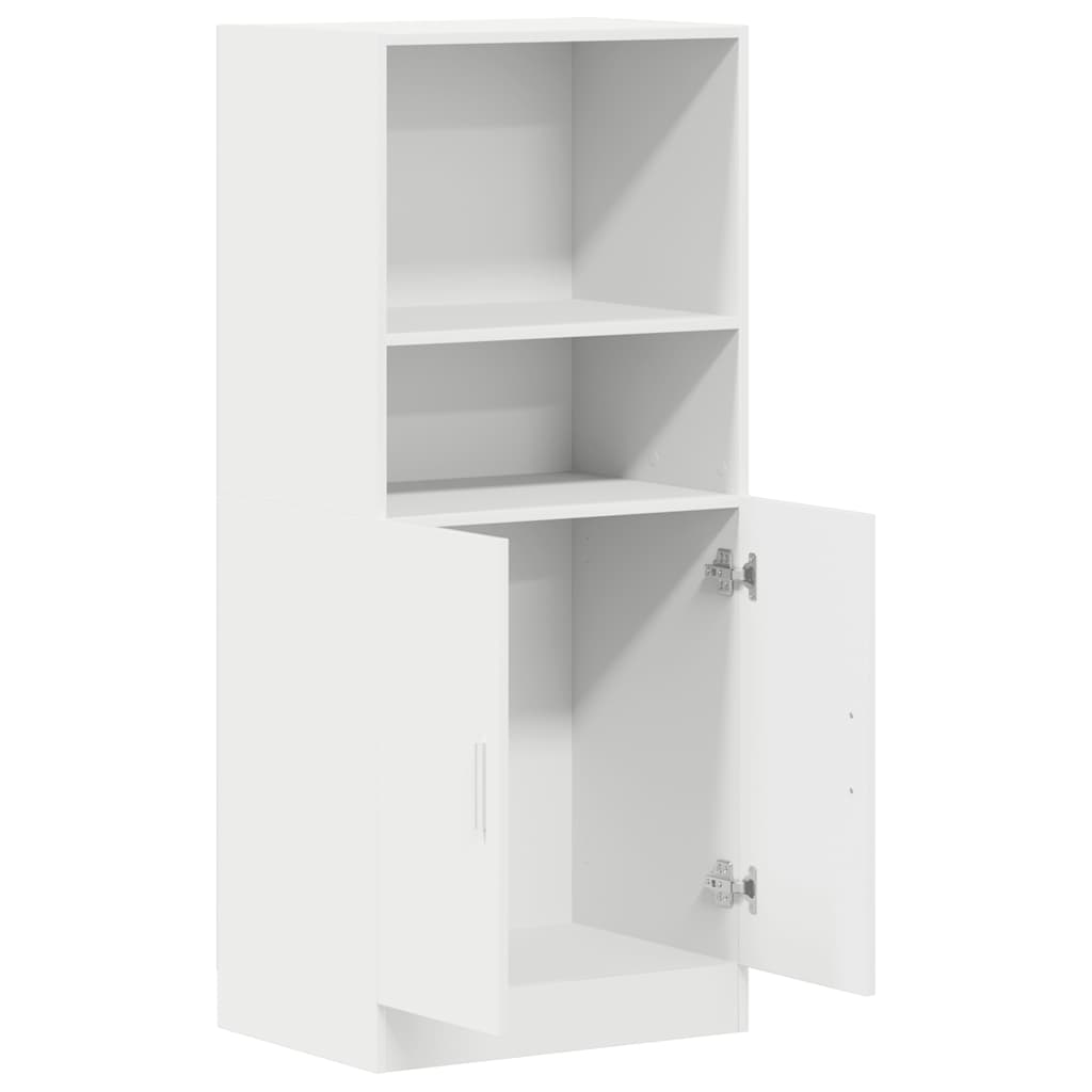 vidaXL Keukenkast 57x41,5x131,5 cm bewerkt hout wit