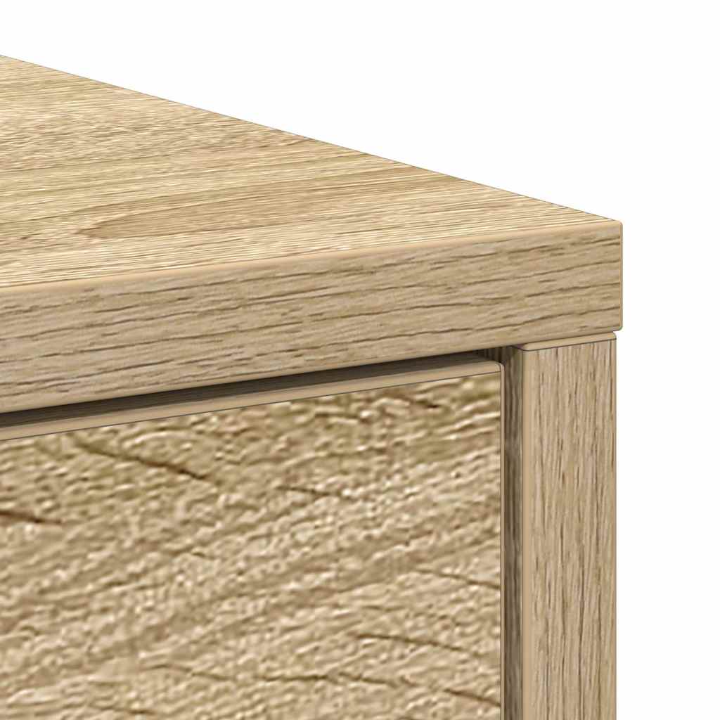 vidaXL Dressoir met lade 80x34x76 cm spaanplaat sonoma eikenkleurig