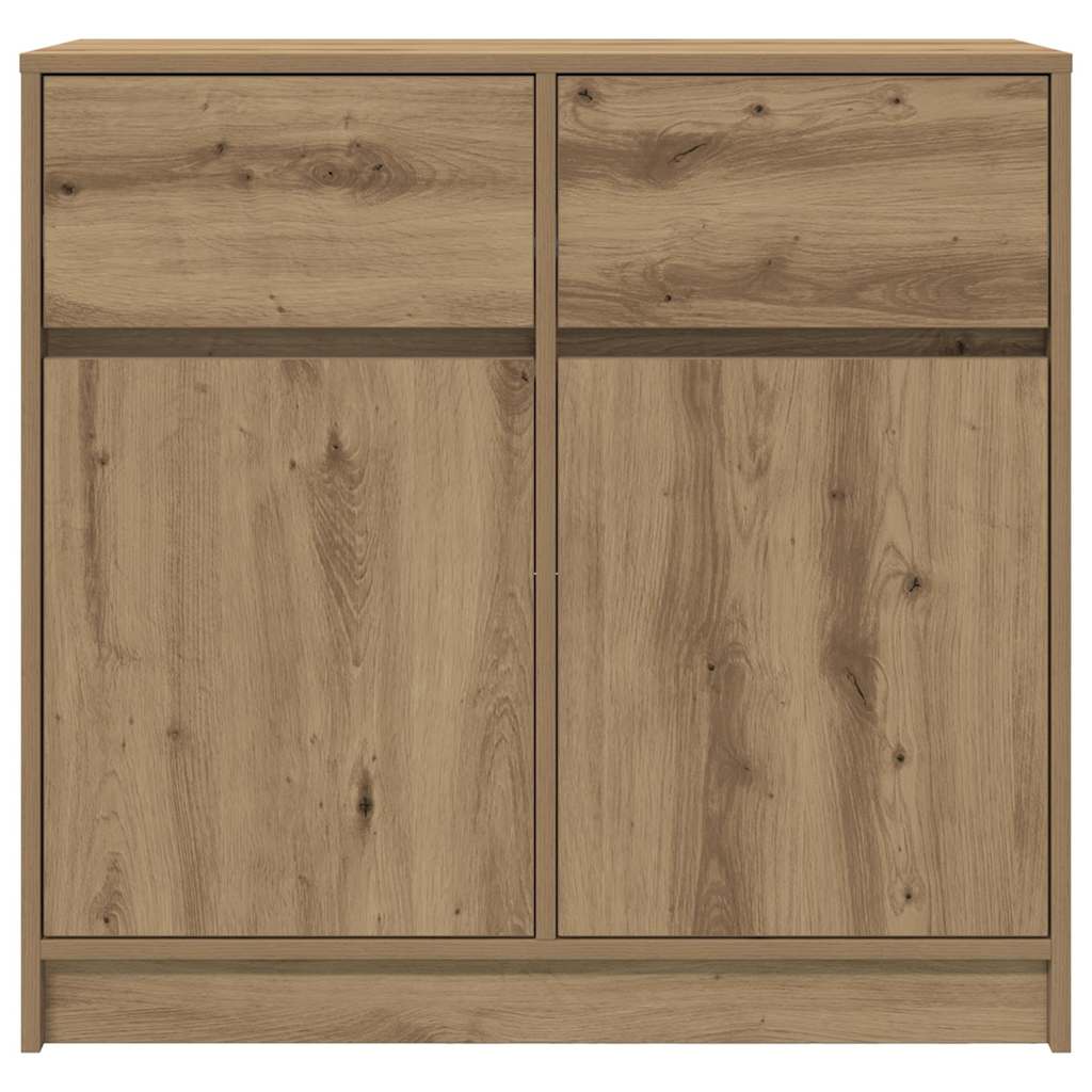 vidaXL Dressoir lade 80x34x76 cm spaanplaat artisanaal eikenkleurig