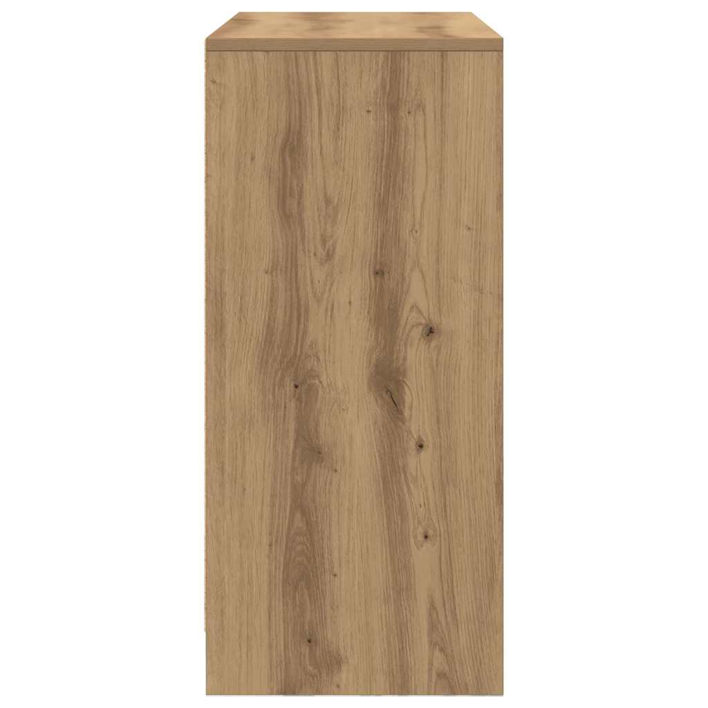 vidaXL Dressoir lade 80x34x76 cm spaanplaat artisanaal eikenkleurig
