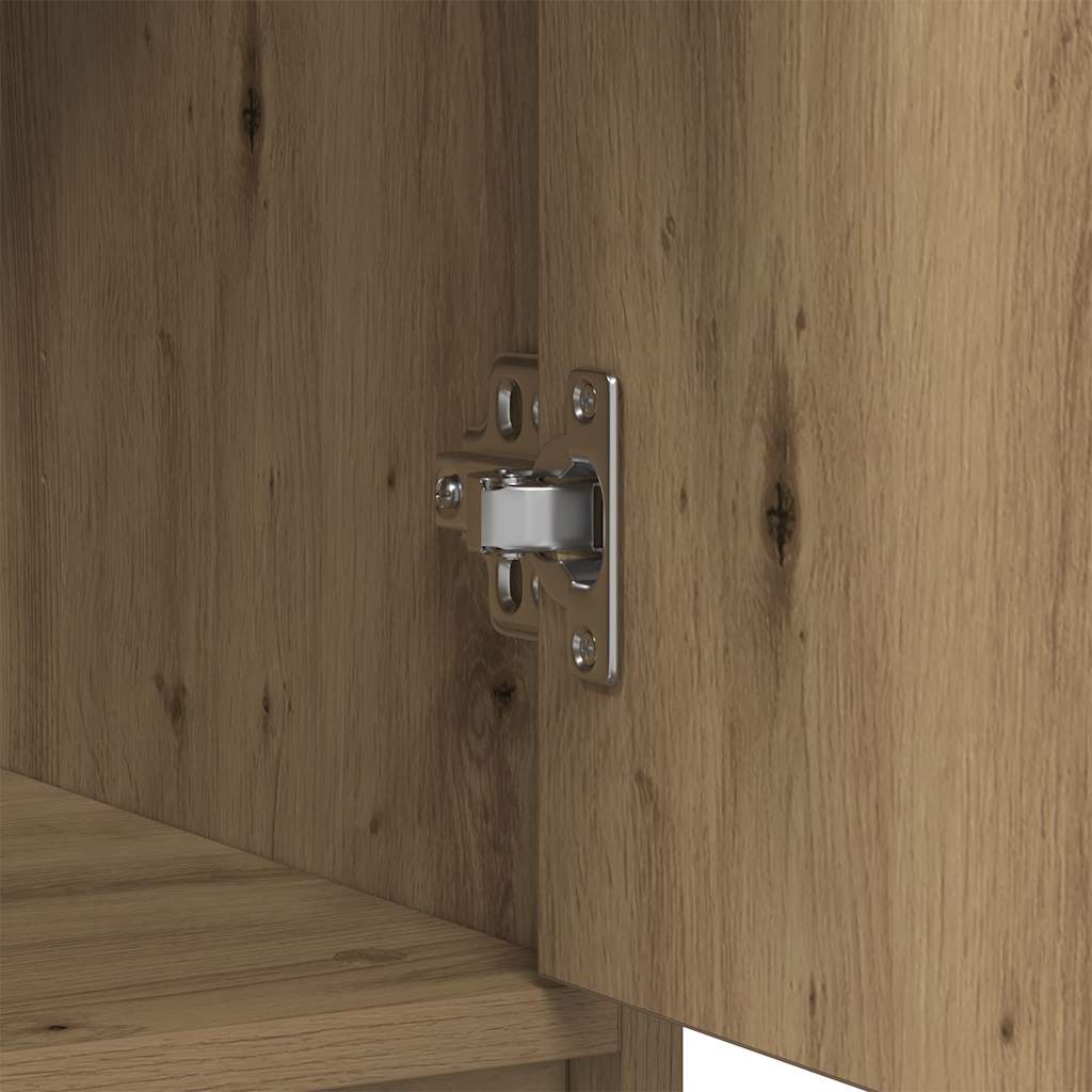 vidaXL Dressoir lade 80x34x76 cm spaanplaat artisanaal eikenkleurig