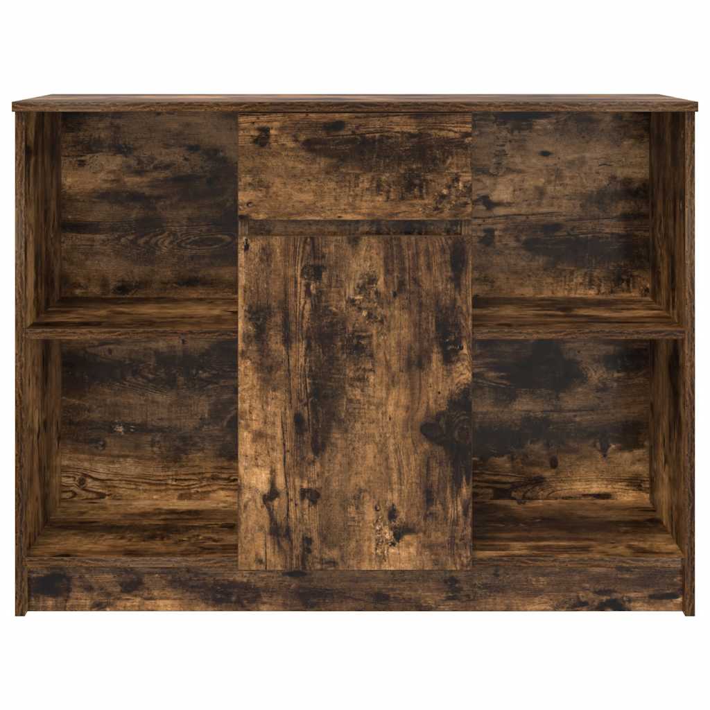 vidaXL Dressoir met lade 101x35x76 cm spaanplaat gerookt eikenkleurig