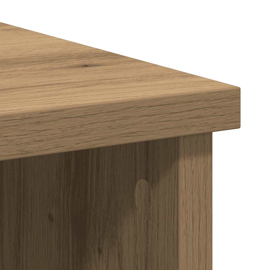 vidaXL Dressoir lade 101x35x76 cm spaanplaat artisanaal eikenkleurig