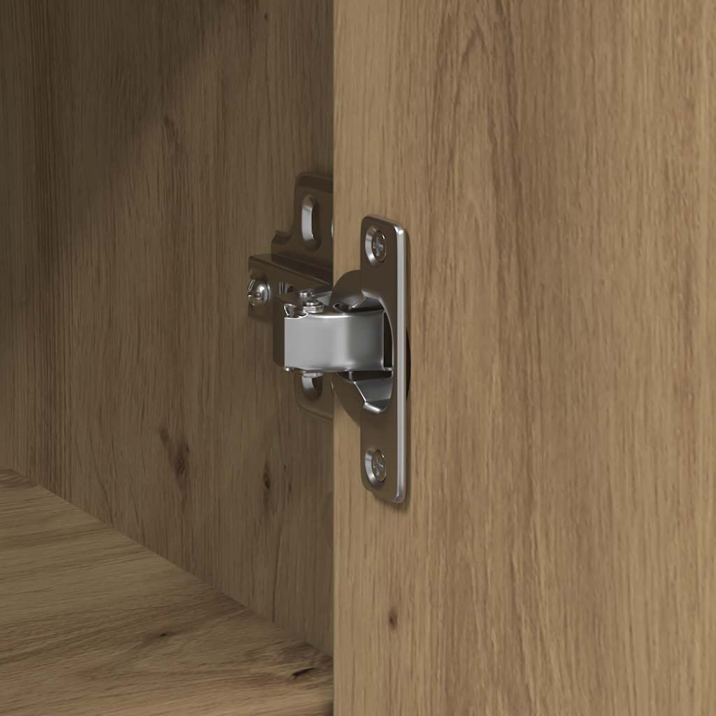 vidaXL Dressoir lade 101x35x76 cm spaanplaat artisanaal eikenkleurig