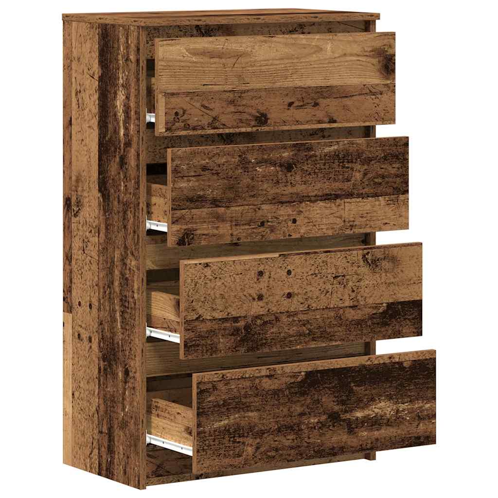 vidaXL Dressoir 60x35x98,5 cm spaanplaat oud hout