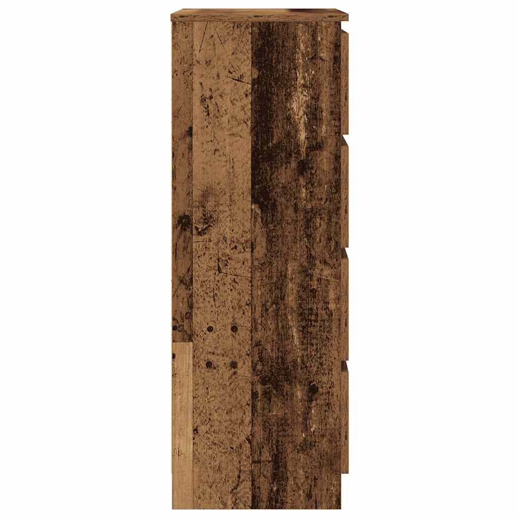 vidaXL Dressoir 60x35x98,5 cm spaanplaat oud hout