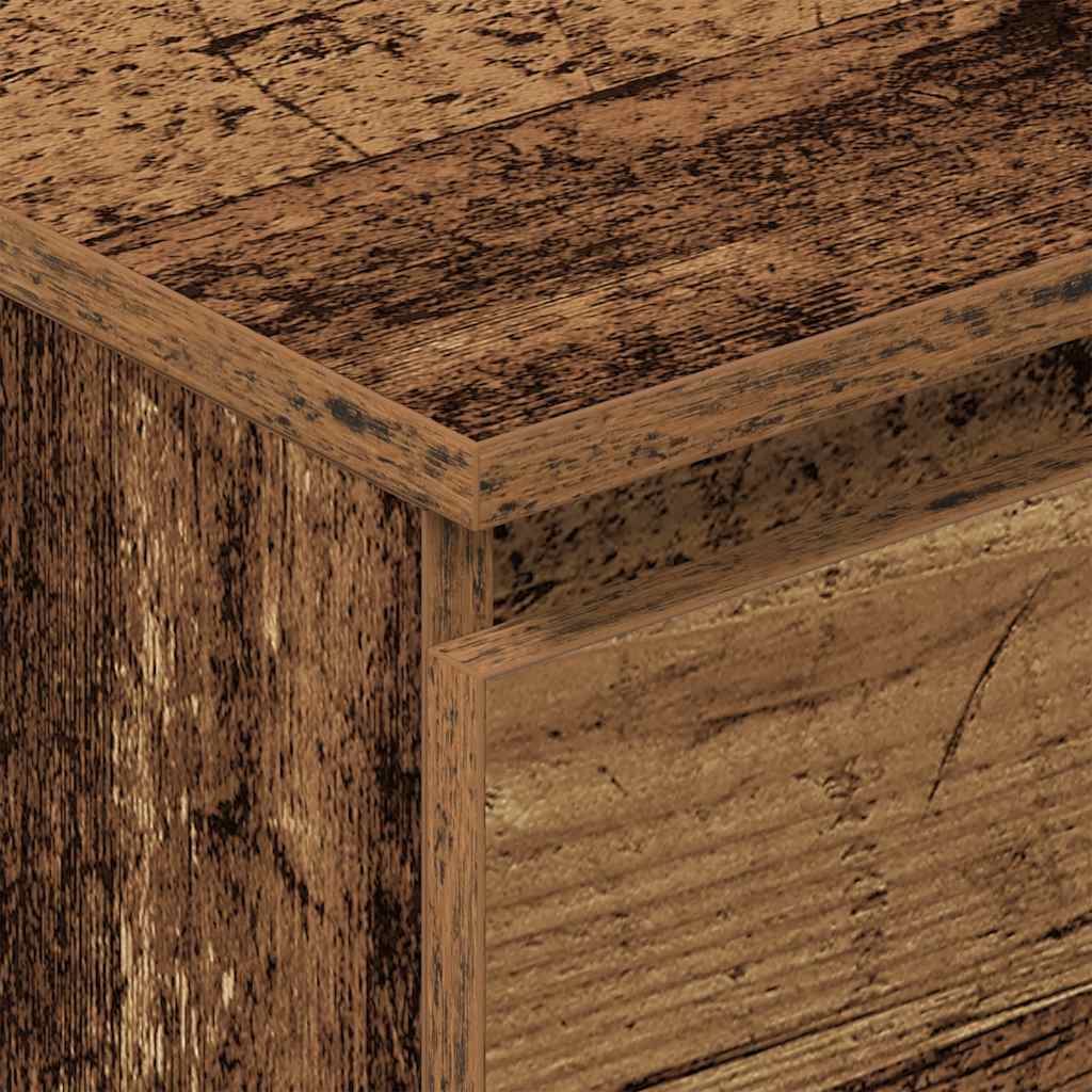 vidaXL Dressoir 60x35x98,5 cm spaanplaat oud hout