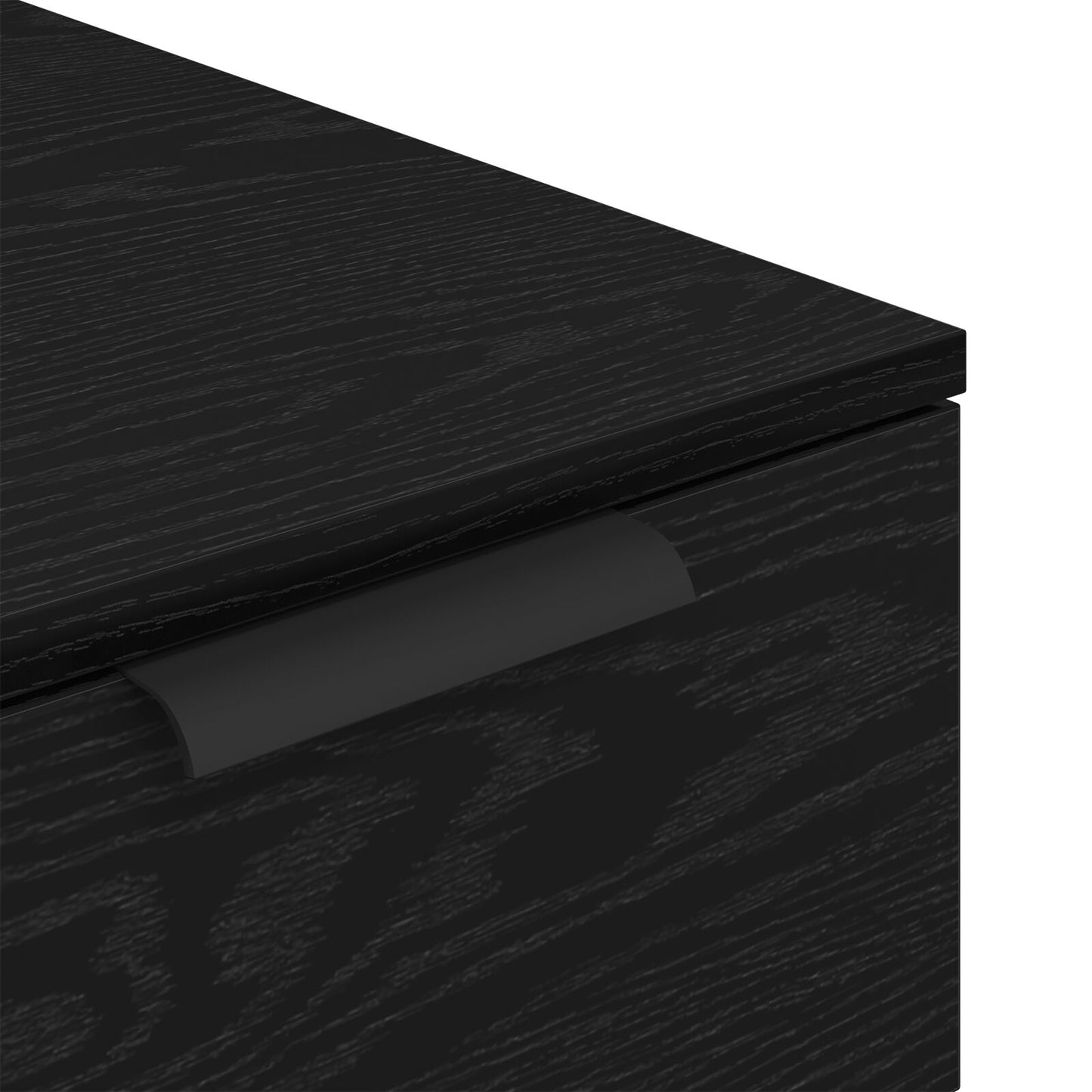 vidaXL Bureau Kast in Zwart Eiken - 33x50x75 cm - Gemaakt van Engineered Hout